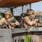 French soldiers patrol Timbuktu, Mali, in December 2021.