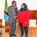 Tanzanian President Samia Suluhu and Opposition deputy leader Tundu Lissu.