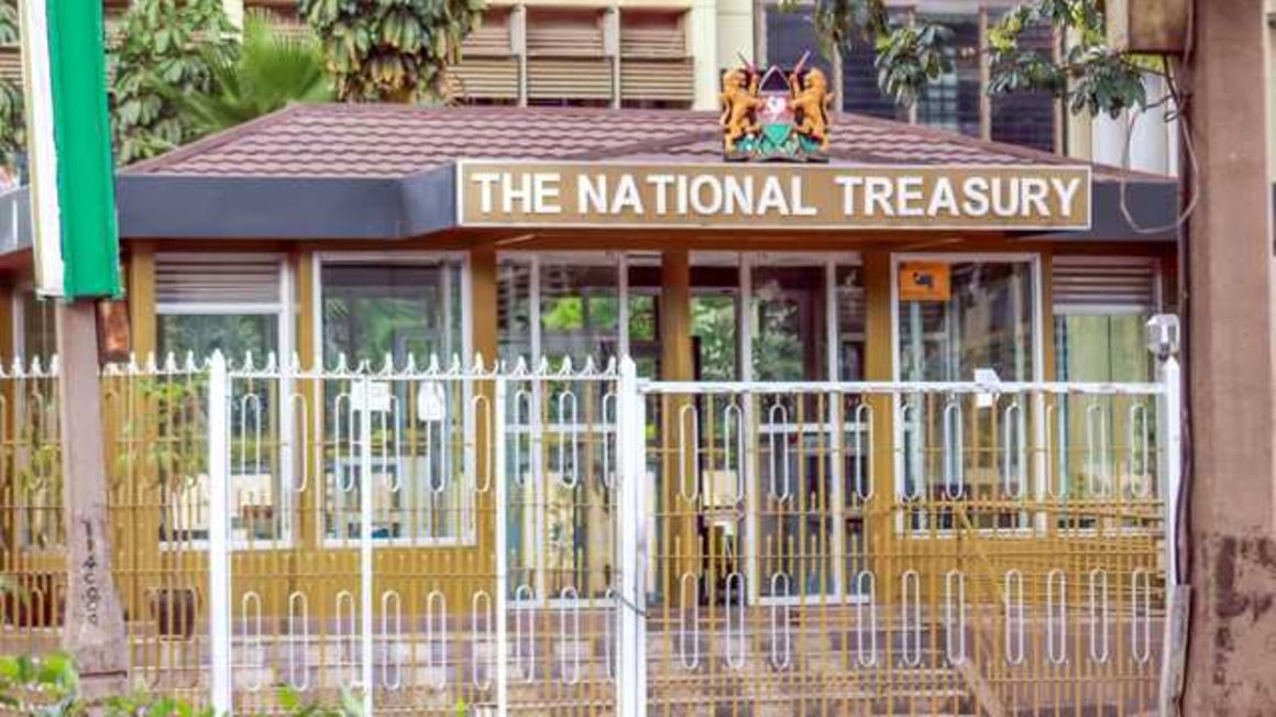 The National Treasury building in Nairobi.