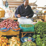 A market in Kenya.
