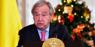 UN Secretary-General Antonio Guterres.