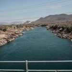 River Nile flows from the Grand Ethiopian Renaissance Dam.