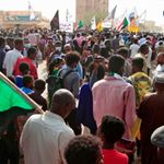 Demonstrators in Sudan