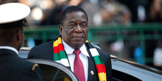 Zimbabwe’s President Emmerson Mnangagwa