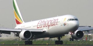 An Ethiopian Airlines plane.