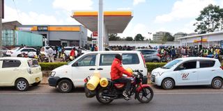 Fuel shortage in Kenya.