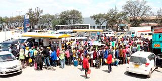 Fuel shortage in Kenya.