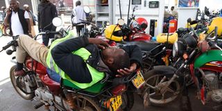 Fuel shortage in Kenya.