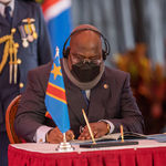 DR Congo President Felix Tshisekedi signs EAC treaty.
