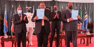 DR Congo signs EAC treaty.