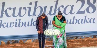 Tribute to the victims of 1994 Genocide against the Tutsi.