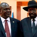 South Sudan's Riek Machar and Salva Kiir.