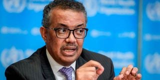 WHO Director-General Tedros Adhanom Ghebreyesus.