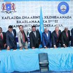 Somali legislators take oath of office in Mogadishu on April 14, 2022.
