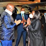 DR Congo President Felix Tshisekedi and Kenyan Foreign Affairs CS Raychelle Omamo.