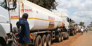 Oil tanker.