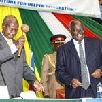 Yoweri Museveni and Mwai Kibaki.