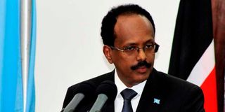 Somali President Mohamed Abdullahi Farmaajo.