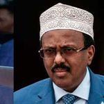Somalia's Prime Minister Hussein Roble and President Mohamed Farmaajo.