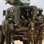 Kenya Defence Forces soldiers in Somalia on November 22, 2015. 