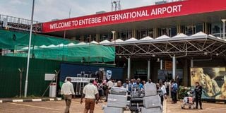 Entebbe International Airport in Uganda on March 3, 2020.