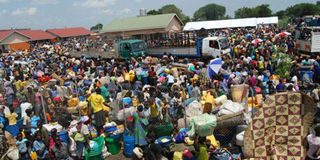 Refugees in Uganda.