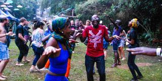 Revelers at a past festival.