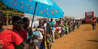 New Congolese refugees, fleeing violent attacks across the Kivu regions
