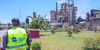 Bamburi Cement factory in Mombasa.