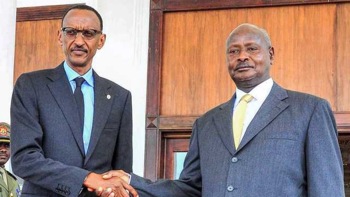 Rwandan President Paul Kagame and Uganda’s Yoweri Museveni.