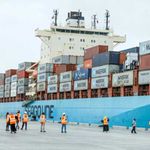 Cargo ship, Kenya.