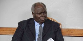 Kenya's former president Mwai Kibaki.