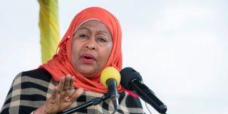 Tanzanian President Samia Suluhu Hassan.