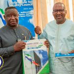 Sierra Leone President Julius Maada Bio and Vice President Mohamed Juldeh Jalloh.