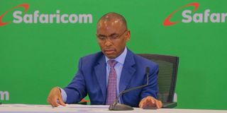 Safaricom Chief Executive Officer Peter Ndegwa.