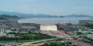 The Grand Ethiopia Renaissance Dam.