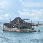 Floating Bar and Restaurant in Zanzibar.