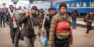 African students in Ukraine.