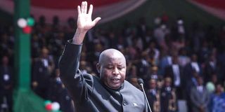 Burundi President Evariste Ndayishimiye.