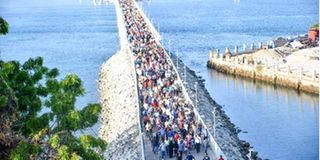 Likoni Floating Bridge.