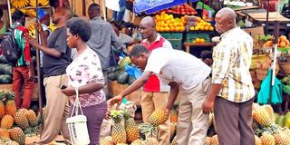 Nakasero market in Kampala.