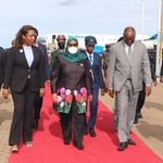 Tanzanian President Samia Suluhu in Ghana.