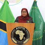 Tanzanian President Samia Suluhu Hassan.