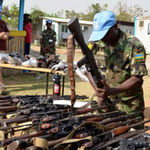 Confiscated guns.