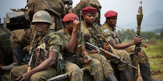 DR Congo soldiers.