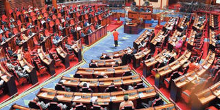 Parliament in session in Dodoma, Tanzania.