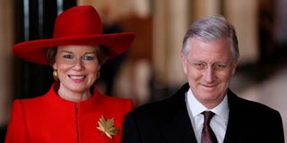 Queen Mathilde and King Philippe of Belgium.