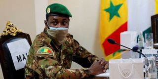 Mali's head of the military junta Colonel Assimi Goita.