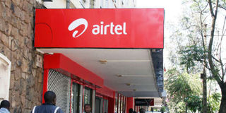 An Airtel shop.