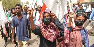 Sudan protest.